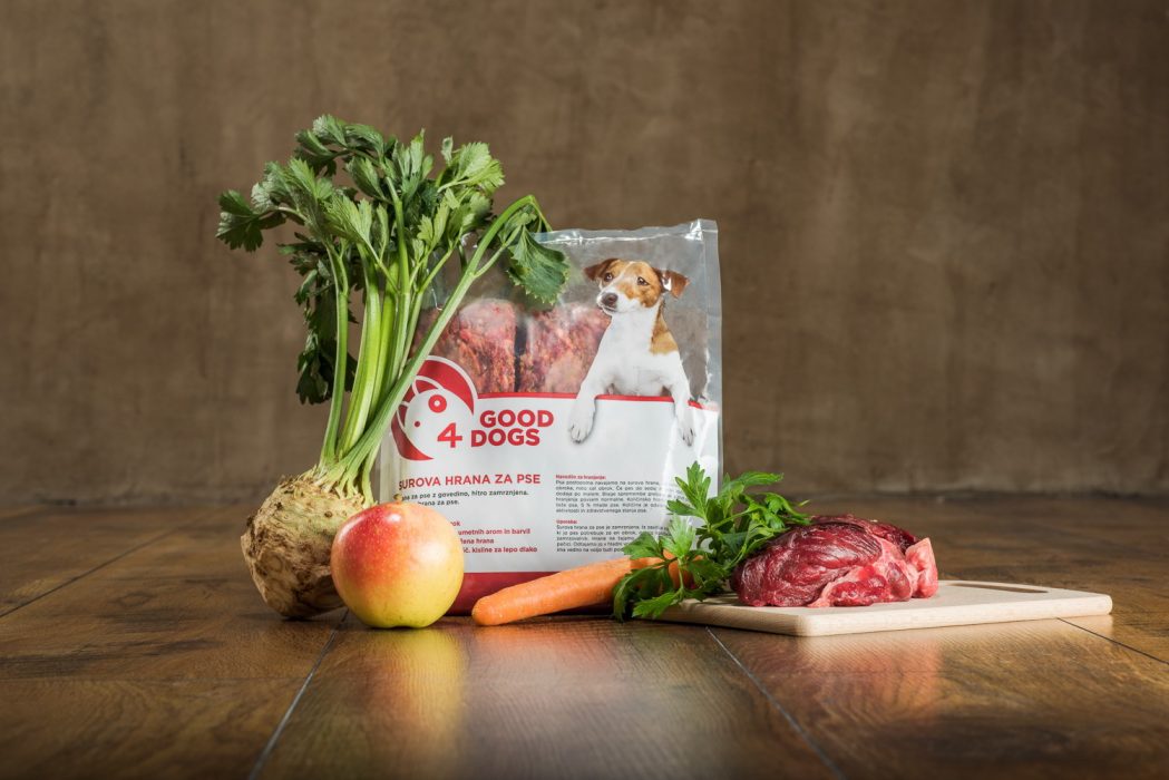 Sestava surove hrane za pse 1 Govedina - Surova hrana za pse Good4Dogs