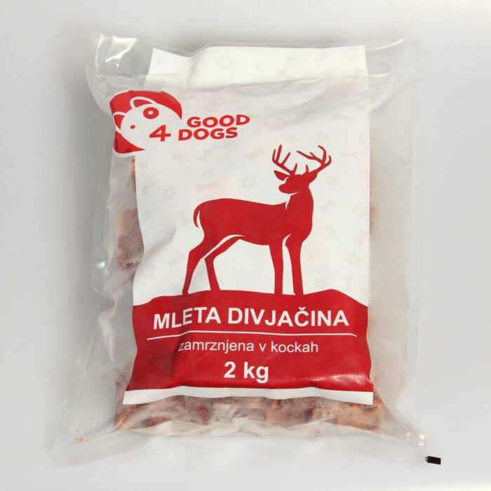 Surova hrana za pse mleta divjacina
