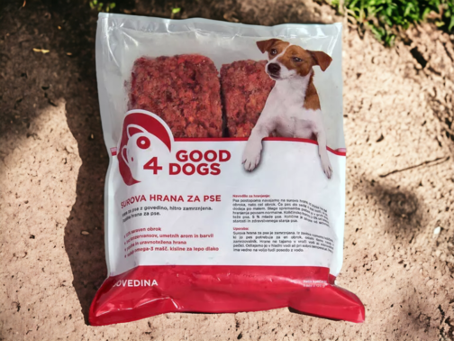 Surova hrana za pse good4dogs 32 idealna prehrana za psa