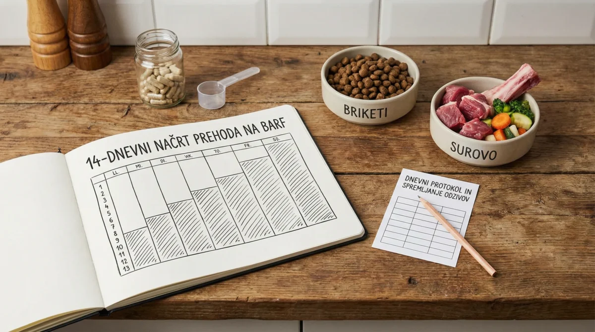 14‑dnevni načrt prehoda na BARF za začetnike (dnevni protokol in spremljanje odzivov) 1 14‑dnevni načrt prehoda na BARF za začetnike (dnevni protokol in spremljanje odzivov)